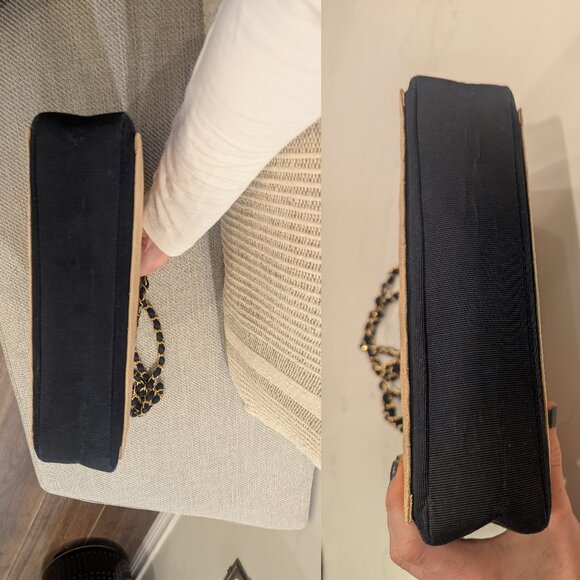 EUC Chanel Wicker Vintage Chain Bag. Raffia Woven Straw Summer Rare Made France - Picture 6 of 16